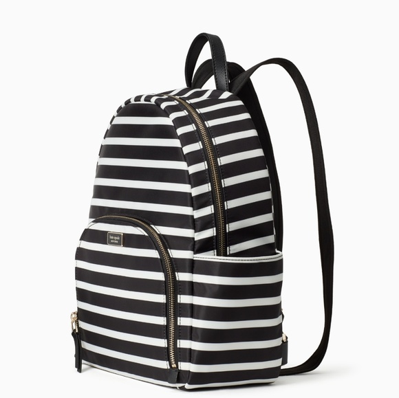 Kate Spade Dawn sailing stripe large backpack - Picture 3 of 8